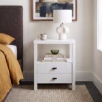 Westwood Solid Acacia Wood 2-Drawer Nightstand - Image 2