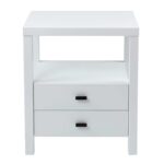Westwood Solid Acacia Wood 2-Drawer Nightstand - Image 5