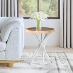 Merrill Organic Teak Branch Accent Side Table - Image 9