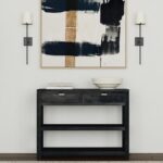 Jade Solid Wood 2-Drawer Console Table - Image 2