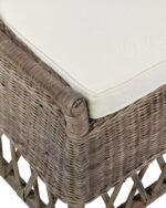 Marietta Curved Back Handwoven Rattan Dining Chair - Image 6