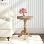 Leona Solid Wood Pedestal Accent Table - Image 2