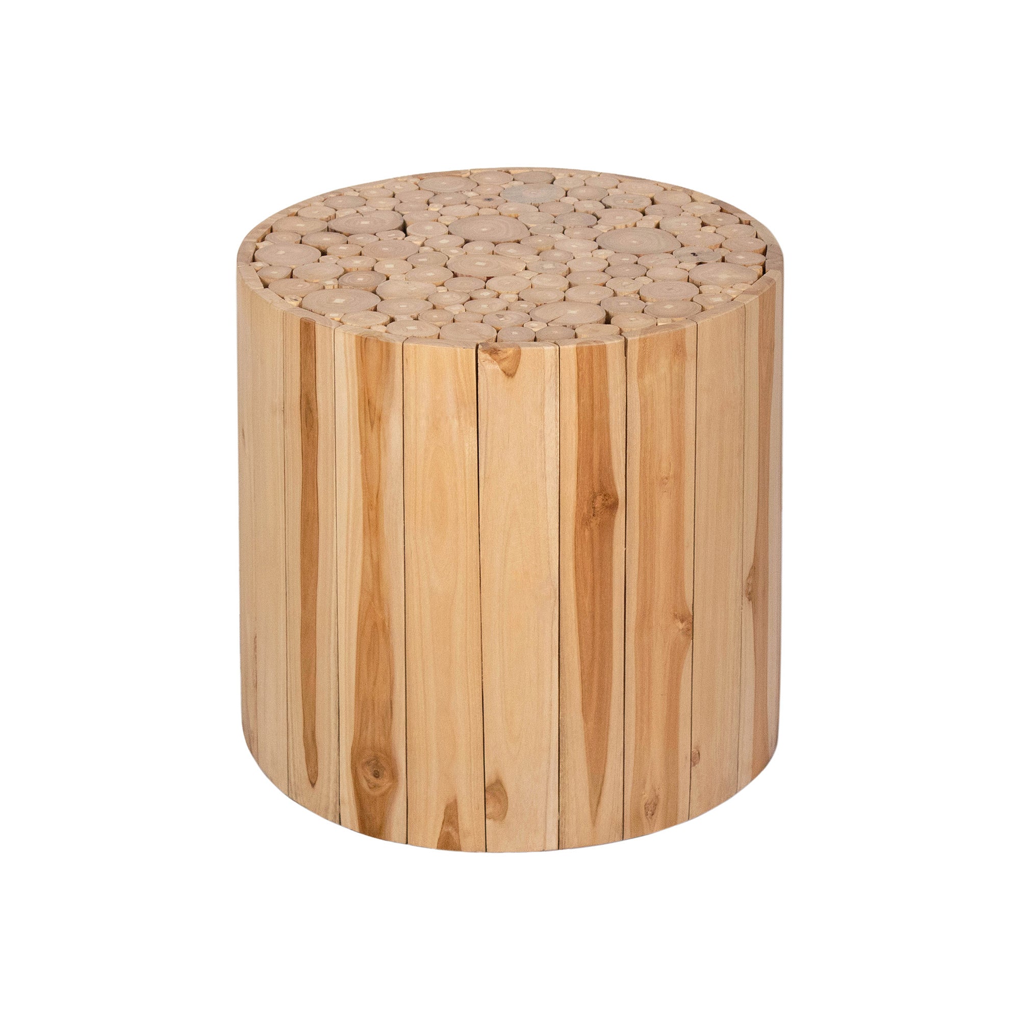media_2ebbc9a0-27b4-433f-8bcd-5ef2435f480f Jaylen Round Teak Wood Accent Table - Image 1