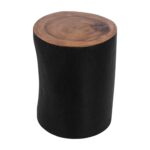Kaia Munggur Wood Tree Stump Side Table