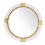 Marina Round Handwoven Rattan Wall Mirror, 23" - Image 7