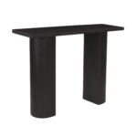 Half Moon Curved Solid Mango Wood Console Table - Image 2