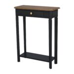 Charlotte Bayur Wood Console Table with Storage Drawer - Image 9