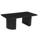 Half Moon Curved Solid Mango Wood Coffee Table - Image 2