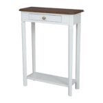 Charlotte Bayur Wood Console Table with Storage Drawer - Image 7