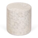 Tasi Round Capiz Shell Accent Table